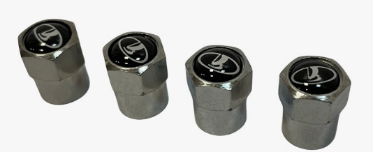 Колпачок на вентиль металл SW с эмблемой Lada 4шт